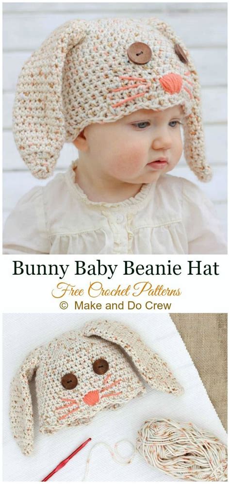 Bunny Baby Hat Crochet Free Pattern Crochet Beanie Hat Free