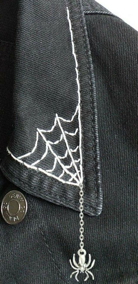 Jacket Collar With Spider By Devilskiss Punk Fashion Diy Diy Jacket