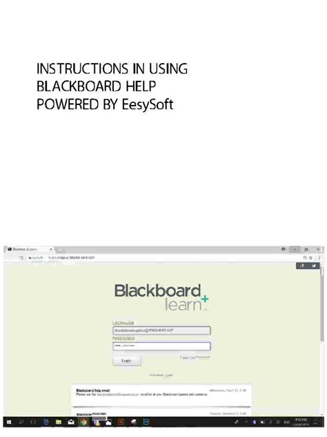 Instruction For Blackboard Help | PDF | Computing | Cyberspace