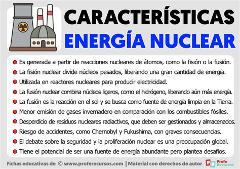 Características de la Energía Nuclear