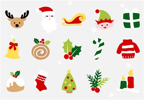 Christmas Icons On Winter Background Graphic By Niradjstudio · Creative