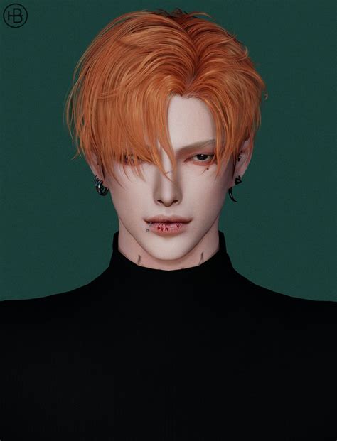 SIMS4 TS4 MoooD Hair N83 VER1 MoooD Sims Hair Sims 4 Anime