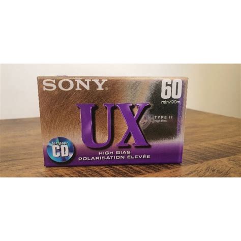 Fita K Cassete Sony Ux Lacrada Virgem Shopee Brasil