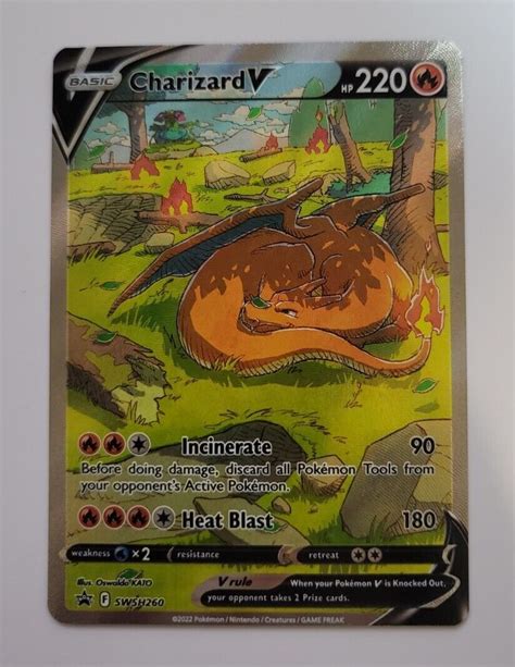 Pokemon SWSH CHARIZARD V ALT ART SWSH260 Ultra Premium Collection 2022