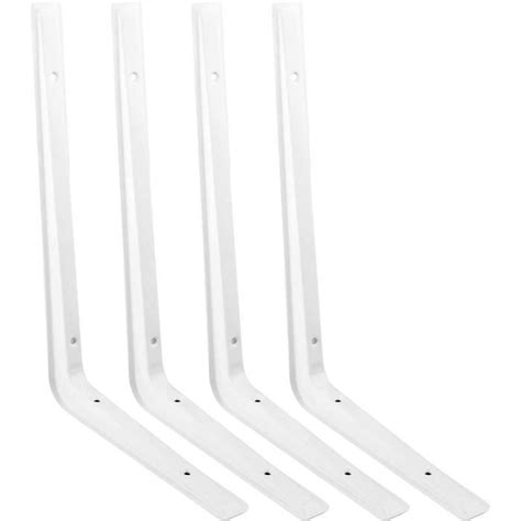 Lot de 4 Équerres Étagère de Fixation Murale en Métal 270mm 190mm