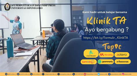 Layanan Klinik Tugas Akhir Website Upt Perpustakaan Dan Percetakan