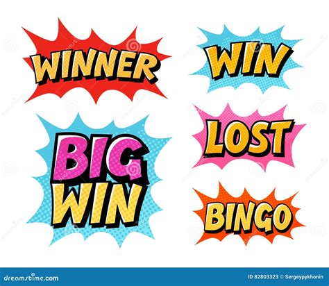 Bingo Comic Word Cartoon Vector | CartoonDealer.com #96186641