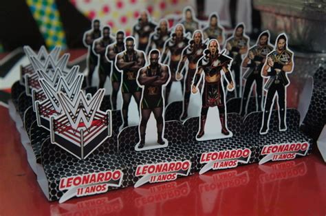 Caixa Bis 3D Tema WWE Elo7 Produtos Especiais