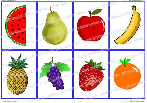 Jogo Da Memória Frutas EM PDF Loja Brincadeira Especial