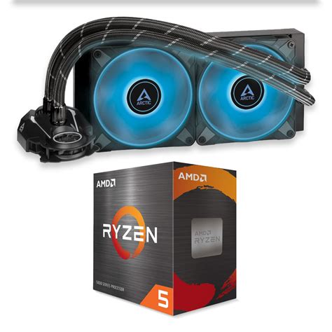 AMD Ryzen 5 5600X Arctic LIquid Freezer II 240mm AIO Bundle PC Case Gear