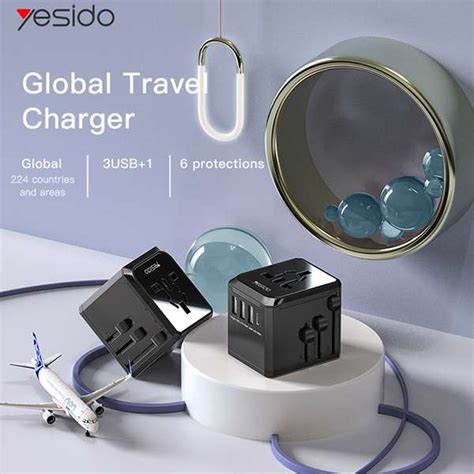 Yesido Mc Universal Travel Adapter Usb Usb C Port Appleme