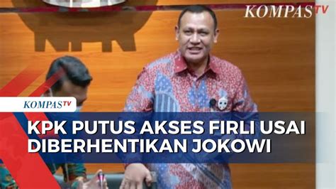 Johanis Tanak Sebut Kpk Putus Akses Firli Bahuri Usai Diberhentikan