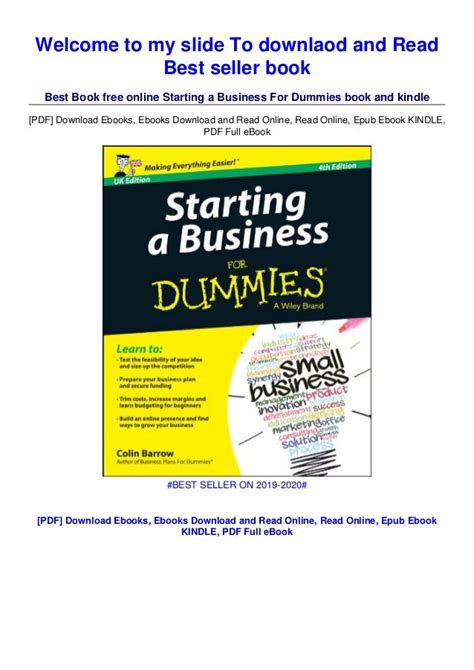 Starting A Business All In One For Dummies Pdf Download