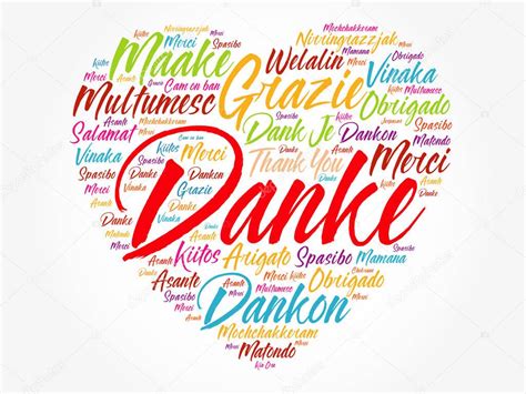 Danke Gracias En Alemán Word Cloud Background Todos Los Idiomas