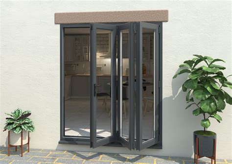 Grey Mm Upvc Bi Fold Door Open Out R Upvc Bifold Door