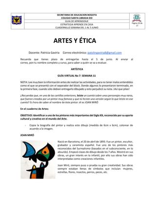 Cuadernillo Grado Sexto Semana Pdf