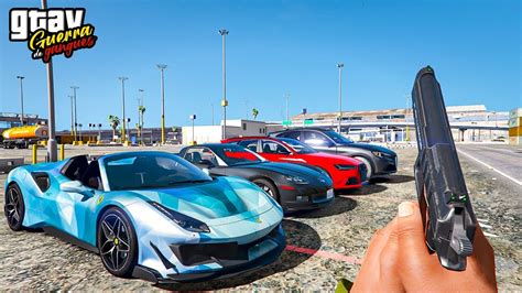 ⁴ᴷ⁶⁰ GTA V GUERRA DE GANGUES 15 ROUBANDO SUPER CARROS EM TERRITORIOS