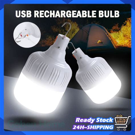 LED Light Bulb Portable USB Rechargeable LED Lamp Emergency Lights