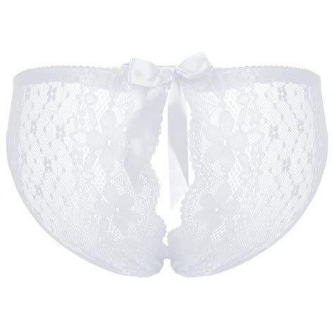 Men Lace Crotchless Briefs Bowknot Low Rise Sissy Panties Underwear Lingerie EBay
