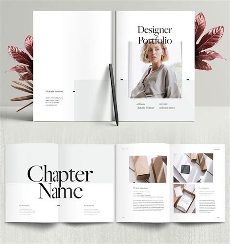 Free Designer Portfolio Template InDesign
