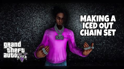 Making A Iced Out Chain Set In GTA 5 RP FiveM GTA Blender 3D