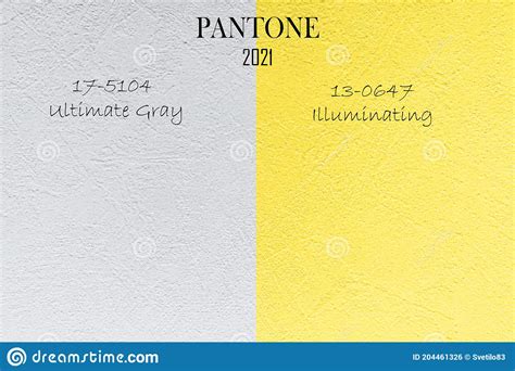 Colors Of The Year Ultimate Gray And Illuminating Pantone