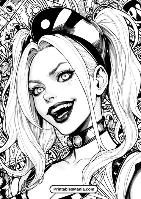 Free Printable Coloring Pages Harley Quinn Download Free Printable