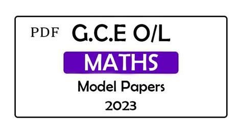 Ol Maths Model Papers 2023 Tamil Medium E Kalvi