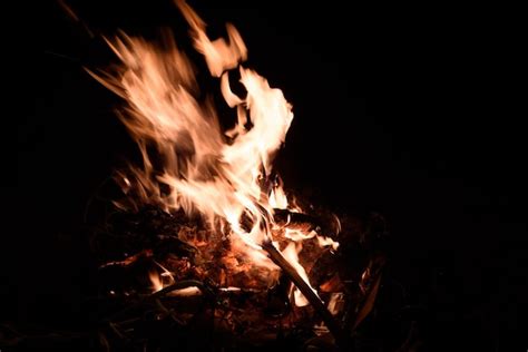 Premium Photo | Raging burning fire with blurred flames