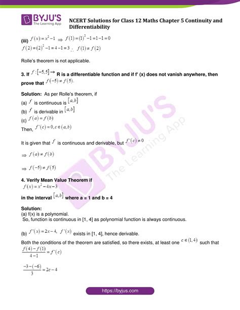 Ncert Solutions For Class Maths Chapter Continuity And