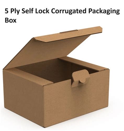 5 Ply Self Lock Corrugated Packaging Box At Rs 15 Piece Corrugated