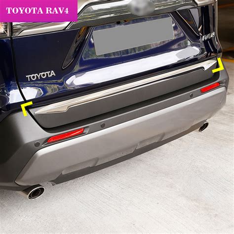 ABS Chrome Rear Tailgate Trunk Lid Cover Trim For Toyota RAV4 2019 2020