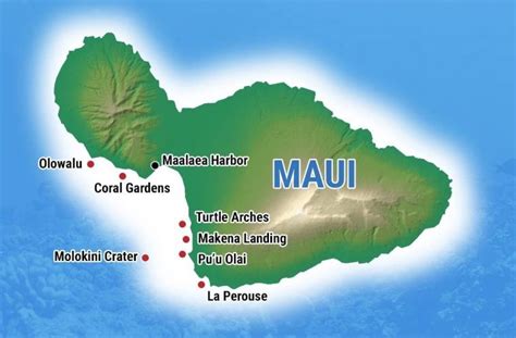 Maui Snorkeling Map Explore The Top Spots On Maui