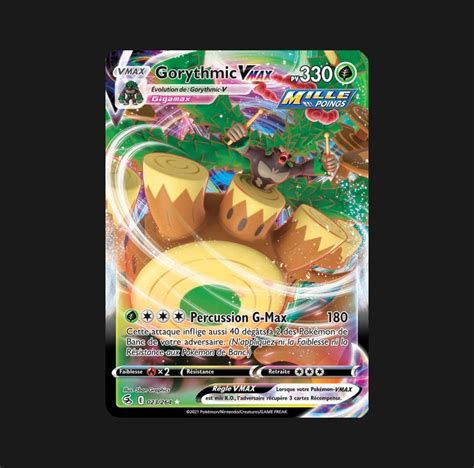 Gorythmic VMAX 023 264 Poing de Fusion Carte Pokémon