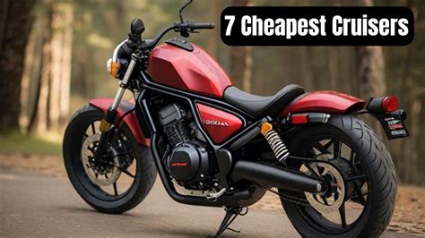 Cheapest Cruiser Motorcycles Anyone Can Buy In Youtube