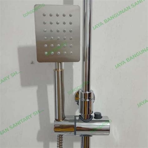 Promo TIANG SHOWER COLUMN MANDI SET KERAN PANAS DINGIN STAINLESS