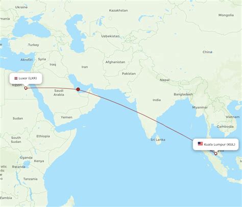 Flights From Kuala Lumpur To Luxor KUL To LXR Flight Routes