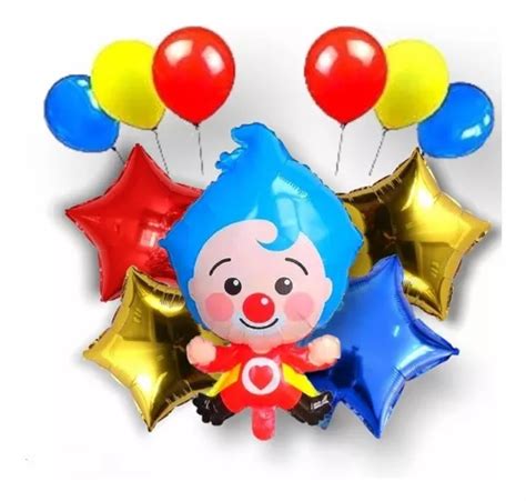 Globo Metalizado Payaso Plim Plim Fiesta Globo Plin Plin MercadoLibre