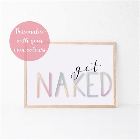 Get Naked Body Positivity Self Love X A A Wall Art Etsy