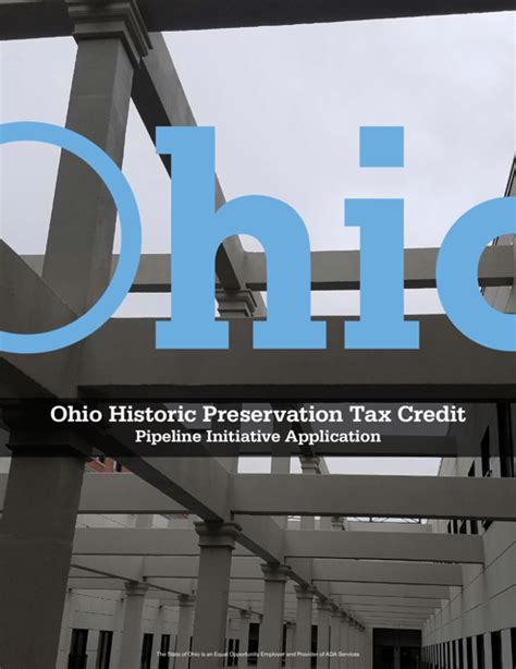 Ohio Pipeline Initiative Application Ohio Historic Preservation Tax