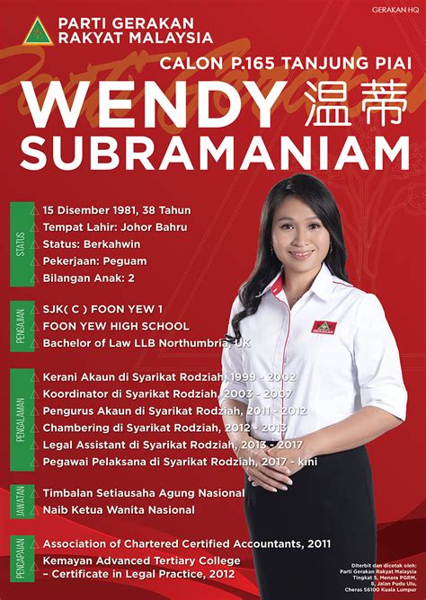 Malaysians Must Know The TRUTH Gerakan Fielding Deputy Sec Gen Wendy