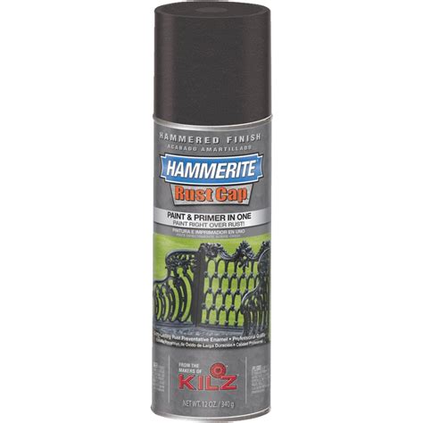 Hammerite Metal Spray Hammered Finish Spray Paint Black, 12 oz. 41140 - WGL-03