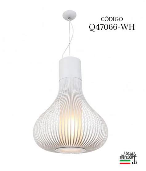 Candil Moderno Con Cristal Q47066 WH Candil Italiano