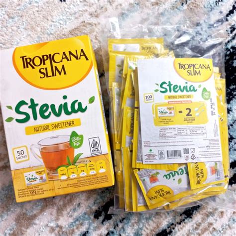 Jual Tropicana Slim Stevia Sweetener Sachet Sachet Pemanis