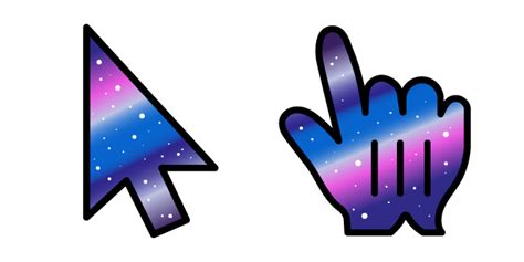 Galaxy Gradient Cursor Custom Cursor