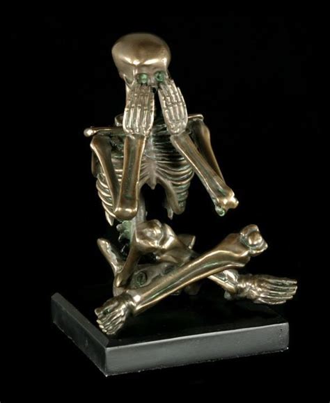 Skelett Figur Nichts Böses sehen Skelette Grim Reaper Figuren