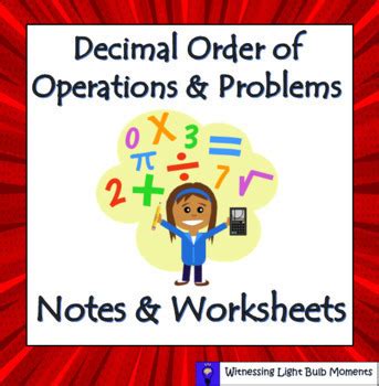 Decimals: Order of Operations & Problem Solving | TPT