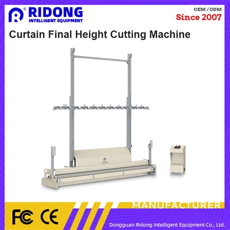 Automatic Curtain Final Height Cutting Machine Synchronous Hemming