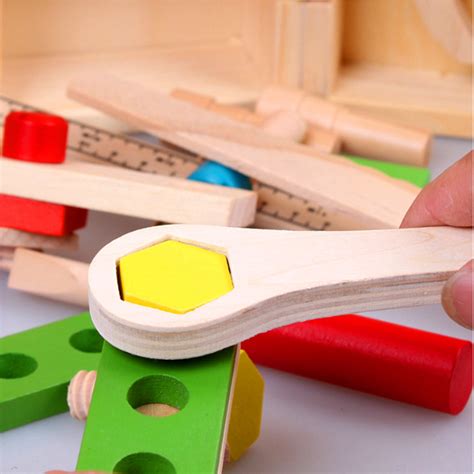 Educational Toy Wooden Montessori Tool Set T For Kids Wood Etsy