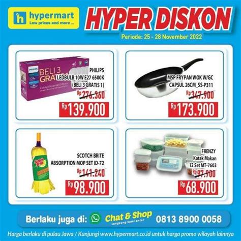 Harga Promo Jsm Hypermart Hari Ini November Hanya Berlaku Di